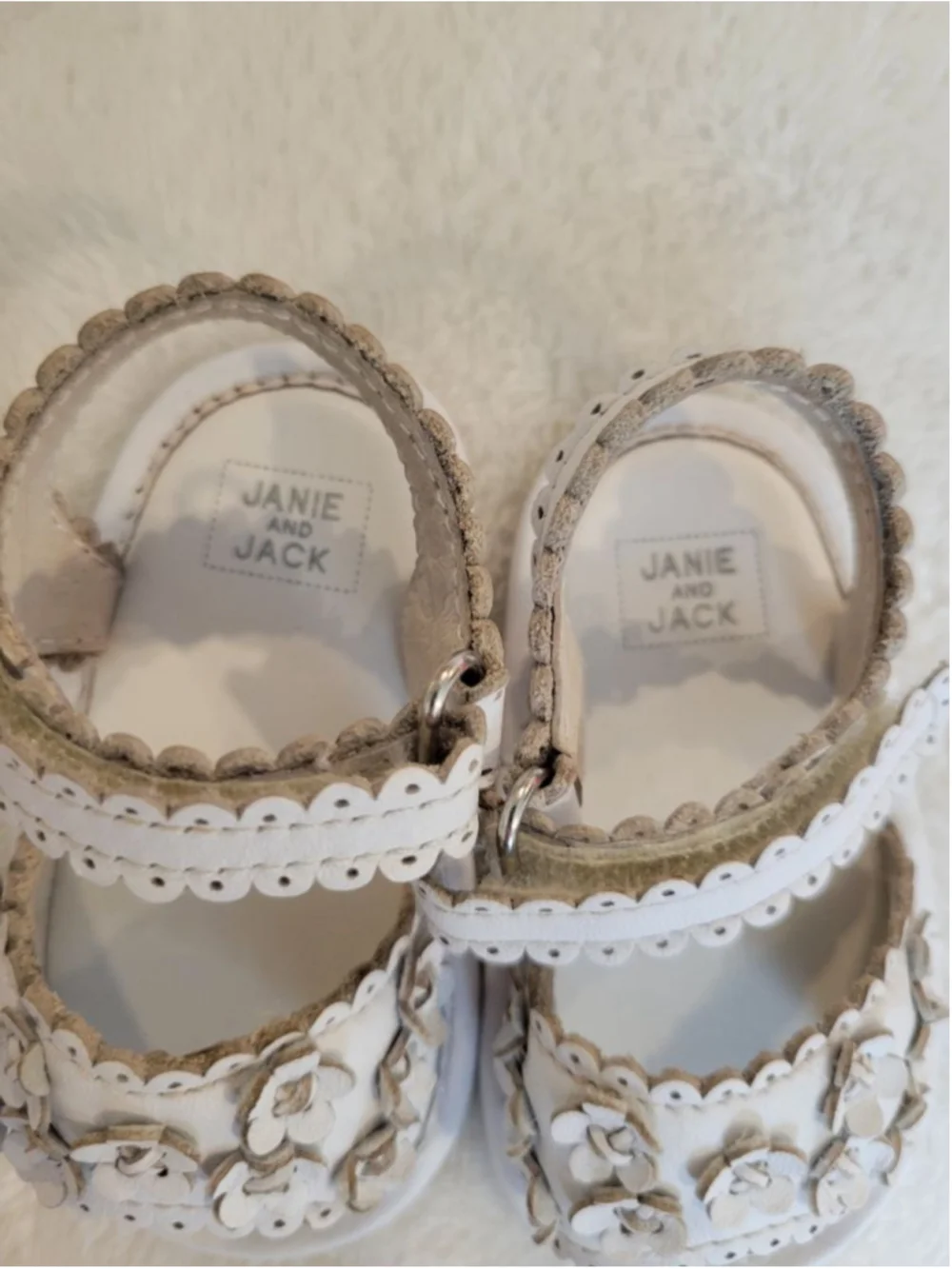 Janie and Jack & Little Co. Baby Girl Bundle 3M – 6pc Set with Leather Sandals